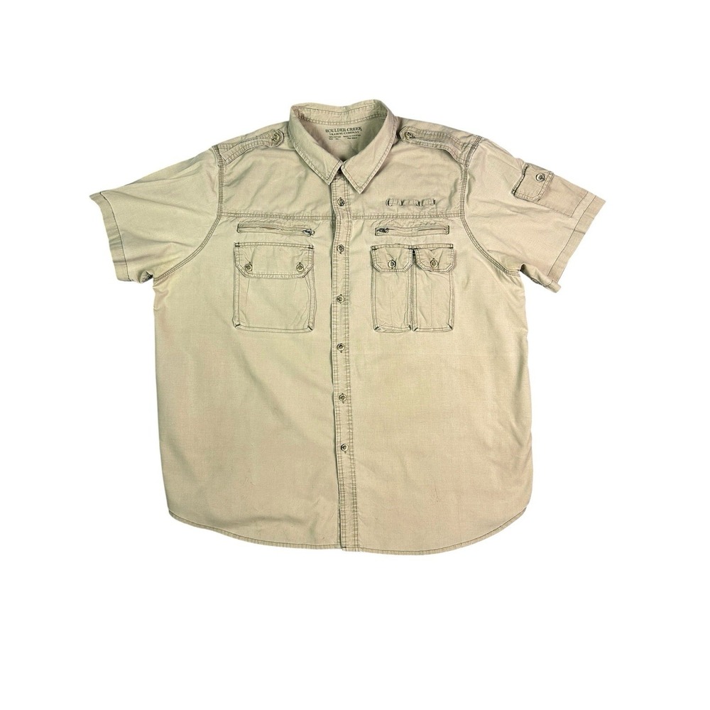 Boulder Creek Trading Co.  Men's 3XL  Safari Hunting Short Sleeve Shirt